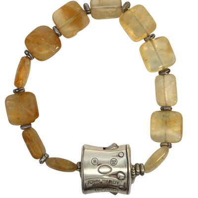 John Hardy Bamboo Collection Citrine & Sterling Silver Bracelet