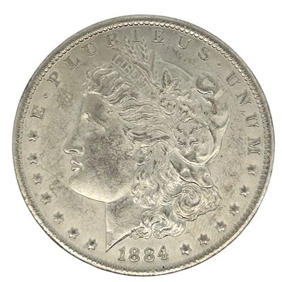 1884 O Morgan Silver Dollar BU