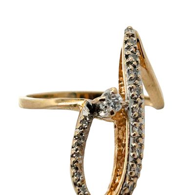 Diamond Wave Ring