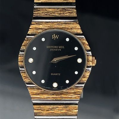 Raymond Weil Geneve 9022 Quartz Watch 18K Gold Electroplated Swiss