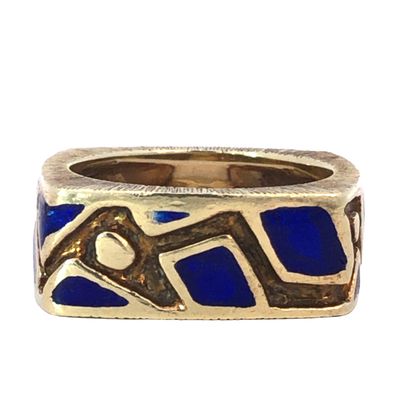 14K Enamel Ring