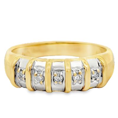 14K Diamond Anniversary Band