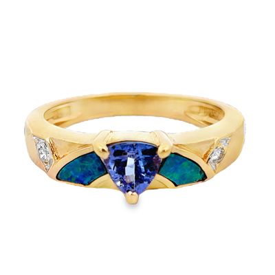 14k Tanzanite & Opal Ring