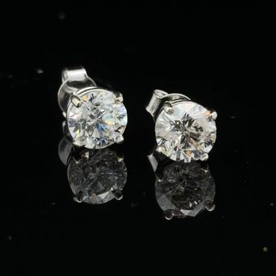 1.94 CTW Natural Diamond Stud Earrings