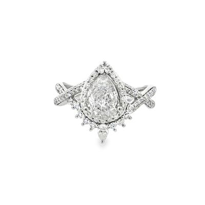 Natural Diamond & Moissanite Wedding Set