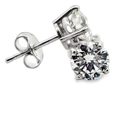 Natural Diamond Stud Earrings