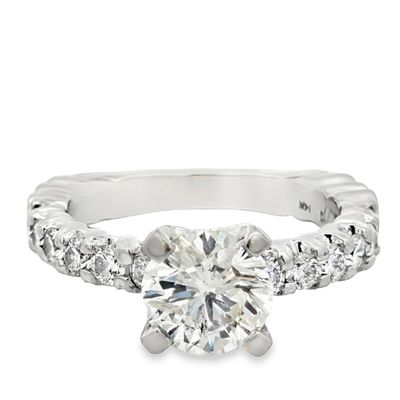 14K Natural Diamond Engagement Ring