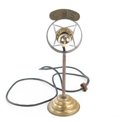 Vintage-Style CBS Spring-Mounted Microphone Lamp