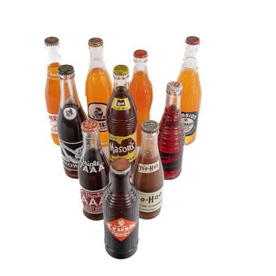 (10) Vintage Soda Pop Glass Bottle Assortment