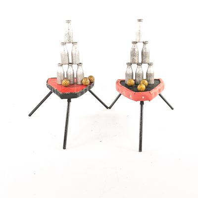 Pair of Carnival Milk Bottle Games