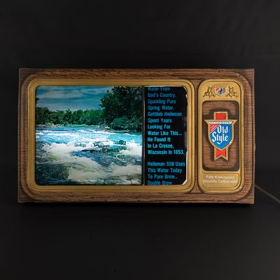 Old Style Beer TV Simulator Motion Sign