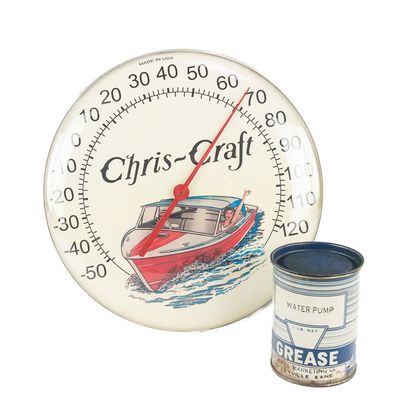 1960s Chris Craft Advertising Thermometer & More