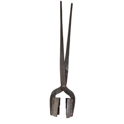 (1) Hand-Forged Custom Crucible Tongs