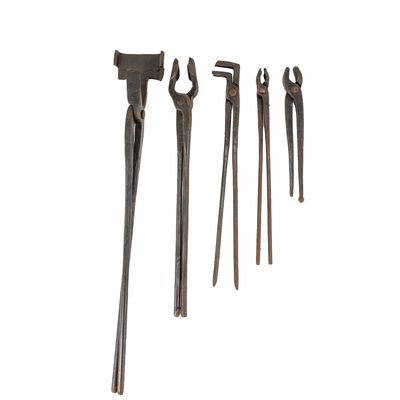 (5) Hand-Forged Blacksmith & Farrier Tools