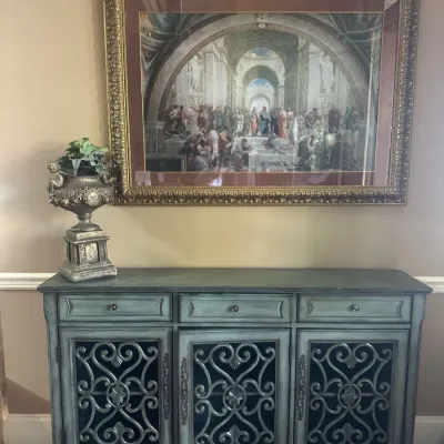 Entryway console & artwork