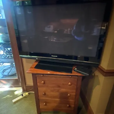 Panasonic TV & nightstand
