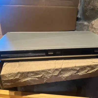 Slim silver Philips DVD player with DivX Ultra playback