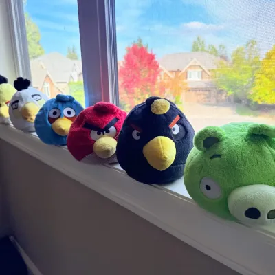 Angry birds plush toys