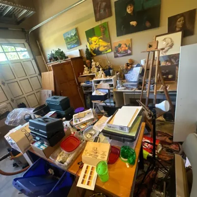 Garage full of arts & craft supplies, tools & sports equipment - uncovering soon!