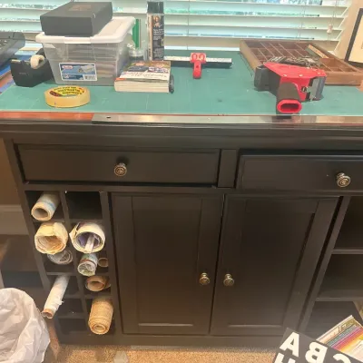 Storage cabinet & office supplies