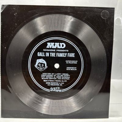 1973 E.C. Publications MAD Magazine Gall in the Family Fare 33 1/3 RPM Flexi-Disc Record