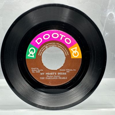 1952 Dooto Records The Fabulous Pearls Jungle Bunny / My Heart's Desire 45 RPM Record - 4488 - Rare Doo-Wop/R&B single