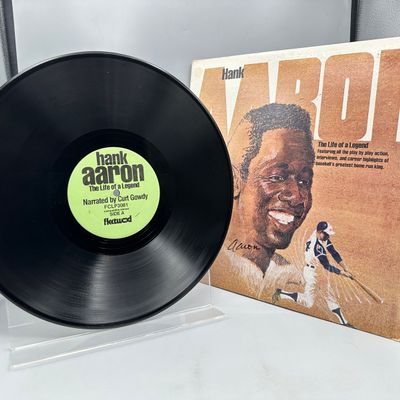 1974 Fleetwood Records Hank Aaron The Life of a Legend Vinyl Album - FCLP3081