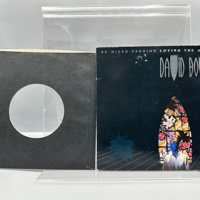 1985 EMI America Records David Bowie Loving The Alien (Remix) 45 RPM Record W/ Original Picture Sleeve - #EA 195 - 7-inch vinyl single -...
