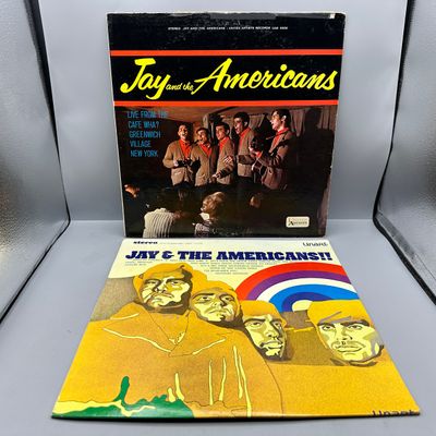 1963 United Artists Records Jay And The Americans Live From The Café Wha? & 1967 Unart Records Jay And The Americans Self Titled...