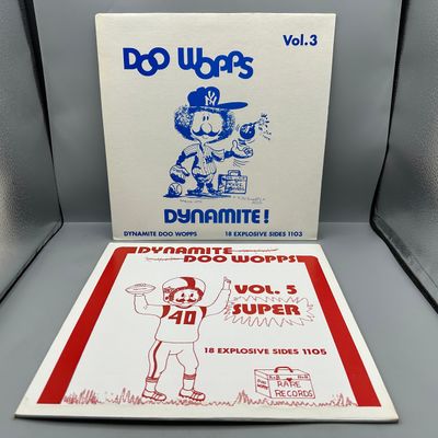 (2) Dynamite Doo Wopps Compilation Vinyl Albums - Volumes 3 and 5