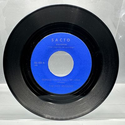 1973 Sacto Records The Five Arcades Hoping You'll Fall In Love / Heaven's One Desire 45 RPM Record - #45-103 - Northern Soul...