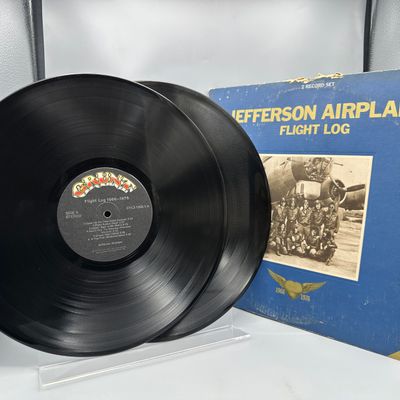 1977 Grunt Records Jefferson Airplane Flight Log Double LP Vinyl Album - CYL2-1255