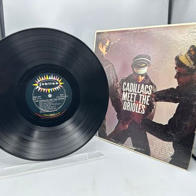 1960 Jubilee Records The Cadillacs Meet The Orioles Vinyl Album - JGM 1117
