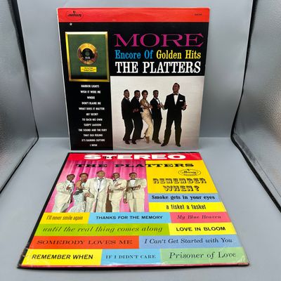 1977 Mercury Records The Platters More Encore of Goldent Hits & 1959 Mercury Records Remember When Vinyl Albums - SR-60087 &...