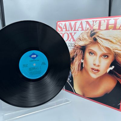 1987 Jive Records Samantha Fox Naughty Girls (Need Love Too) / I Surrender (To The Spirit Of The Night) Vinyl Maxi-Single - (1084-1-JD)