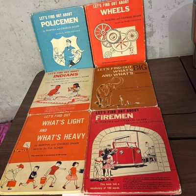 Let's Read and Find Out of Firemen, Police Indians and Houses Set of 7