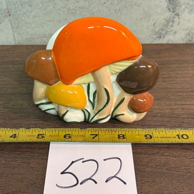 Vintage 1973 Arnel's Mushroom Ceramic Napkin Holder