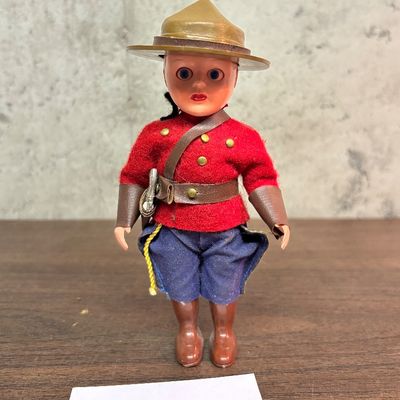 Vintage 1950's Rogark Wales Canadian Royal Mounty Doll