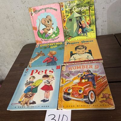 Vintage A Rand Mcnally Elf Book Lot