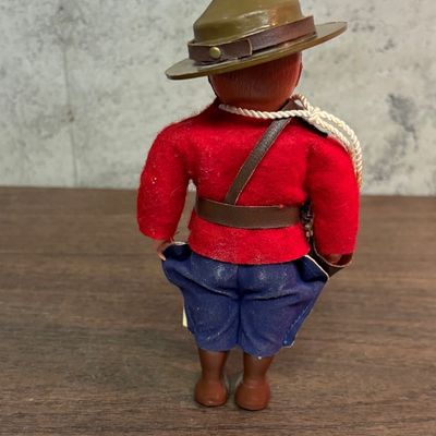 Vintage 1950's Rogark Wales Canadian Royal Mounty Doll