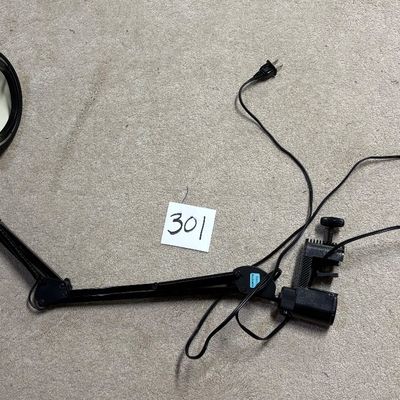 Table reading Lamp light Swing Arm Adjustable Base Clamp