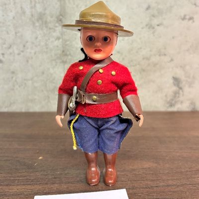 Vintage 1950's Rogark Wales Canadian Royal Mounty Doll