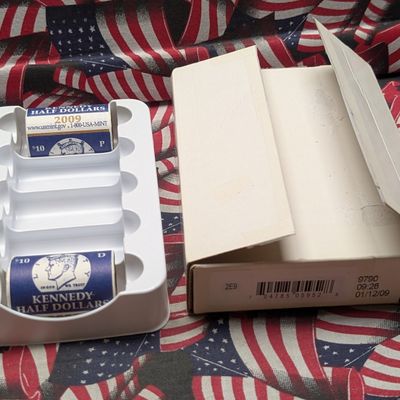 2009-P&D Kennedy Half Dollar Rolls, 40 Coins
