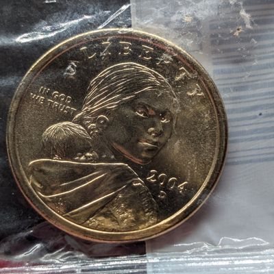 2004-D Sacagawea Native American Dollar, Uncirculated-60 in Littleton Package