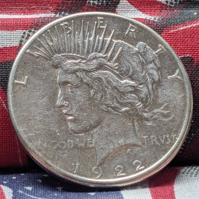 1922-S Peace Dollar - 90% Silver