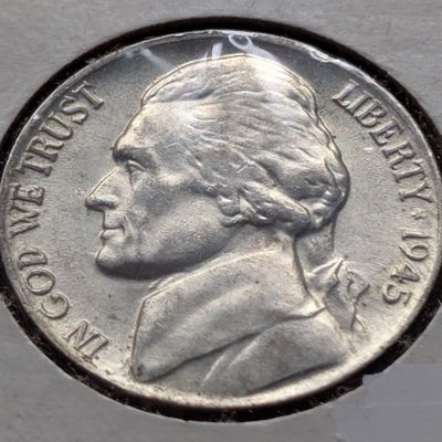 1945-P Jefferson 35% Silver Wartime Nickel