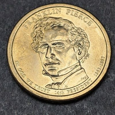 2010-D Franklin Pierce Presidential Dollar - Position B - Uncirculated bought directly from the US mint when released