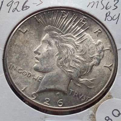 1926-S Peace 90% Silver Dollar