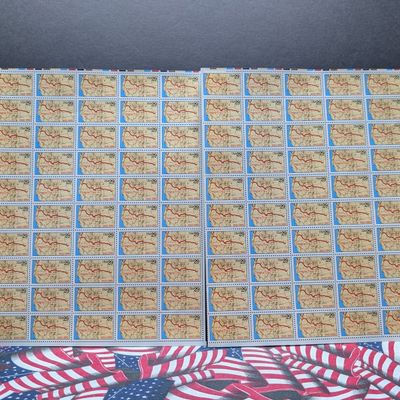 (2) Sheets of 50 Oregon Trail 29 Cent Stamps, $29 Face Value