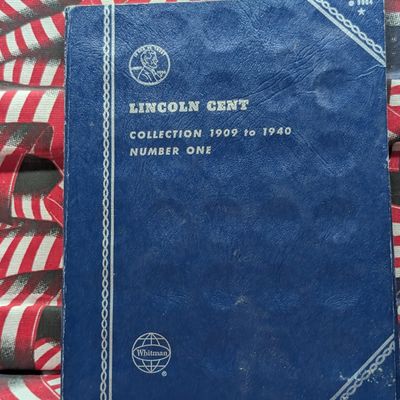 *EMPTY* Lincoln Head Cent Whitman Folder, Collection 1909-1941, No Coins!